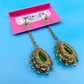 Y2K Betsey Johnson Leopard Crystal Dangle Earrings