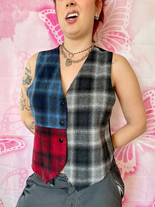 90s Flannel Vest