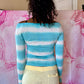 Y2K Juicy Couture Pam & Gela Era Tie Dye Boatneck Longsleeve Tee