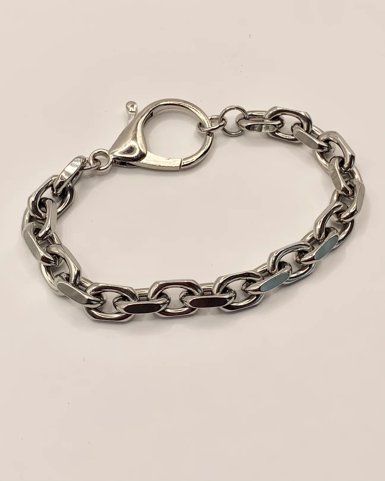 Shop Journal Chunky Angular Rolo Steel Bracelet