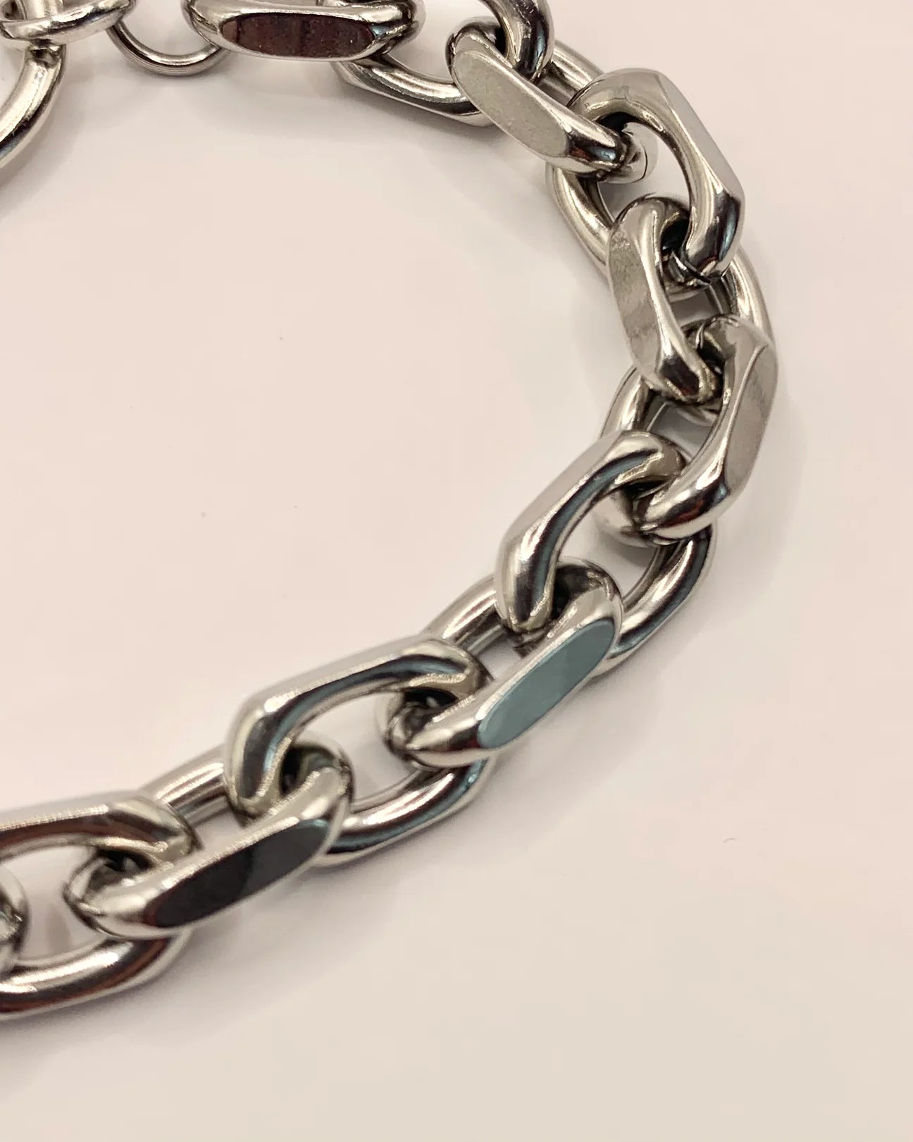 Shop Journal Chunky Angular Rolo Steel Bracelet