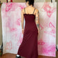 00s Betsey Johnson Gothic Sweetheart Maxi Dress