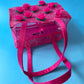 00s Betsey Johnson Mesh Rosette Purse ~ Pink