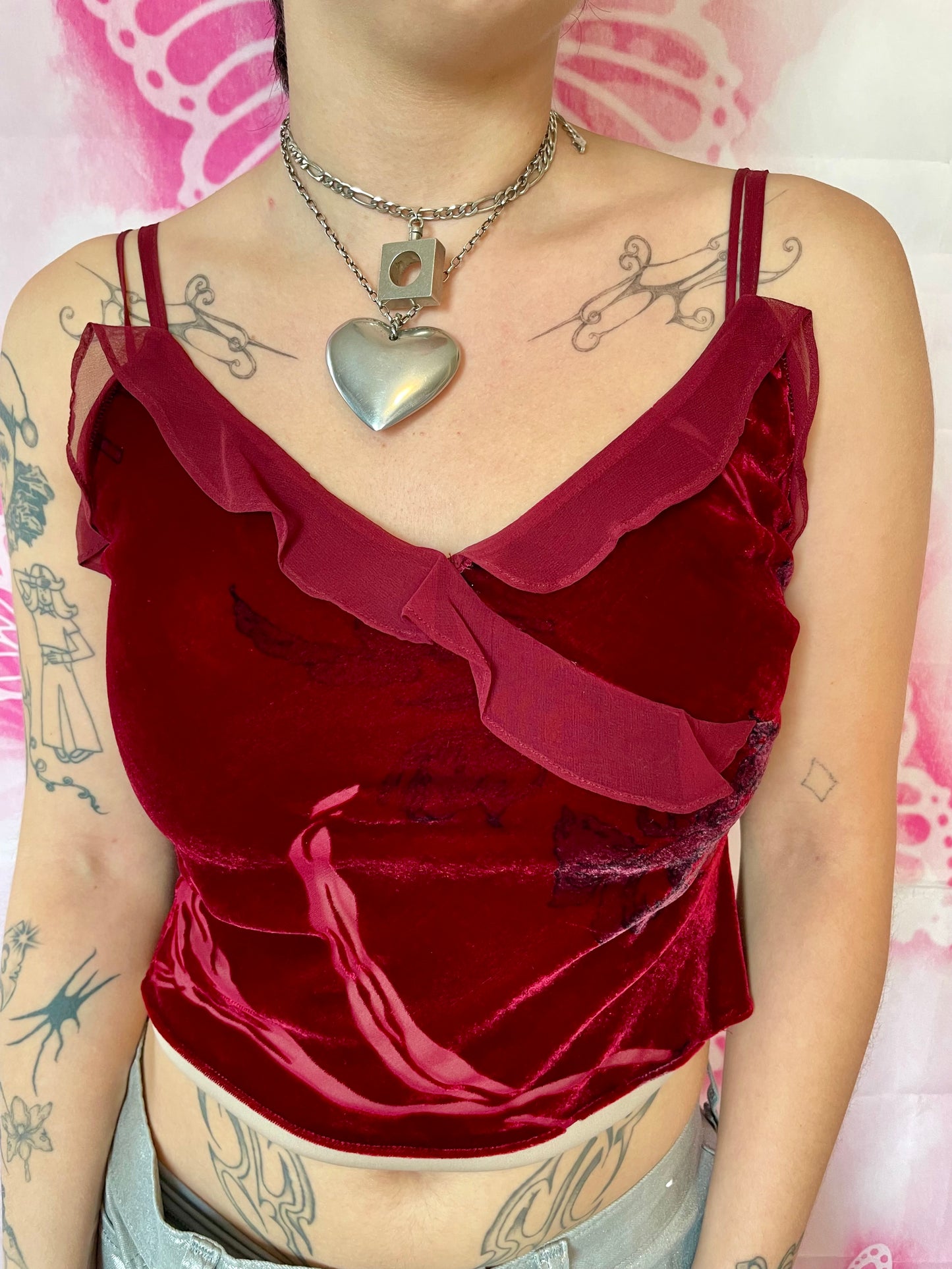 00s Betsey Johnson Velvet Cami