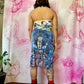 90s Vivienne Tam Buddha Printed Mesh Skirt