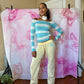 Y2K Juicy Couture Pam & Gela Era Tie Dye Boatneck Longsleeve Tee