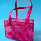 00s Betsey Johnson Mesh Rosette Purse ~ Pink