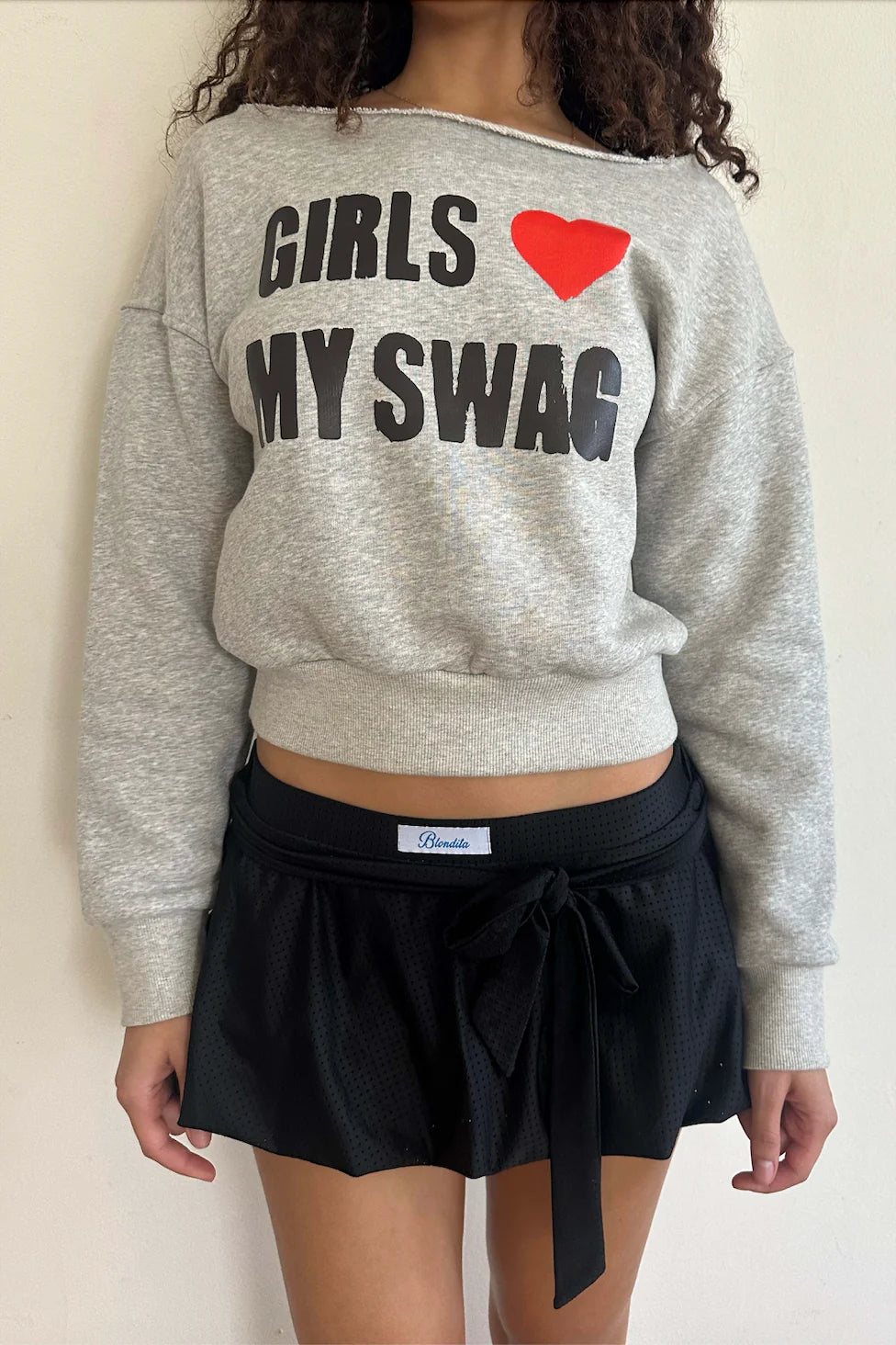 εϊз COMING SOON εϊз Blondita Shop Girls <3 My Swag Off Shoulder Sweatshirt