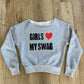 εϊз COMING SOON εϊз Blondita Shop Girls <3 My Swag Off Shoulder Sweatshirt