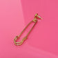 Shop Journal Safety Pin Post Single Earring