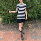 90s Classic Stripe Mini Dress