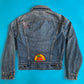 90s Patchwork/ Embroidered Denim Jacket