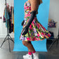 80s Sweetheart Neck Party Dress