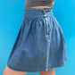 90s Denim Circle Mini Skirt